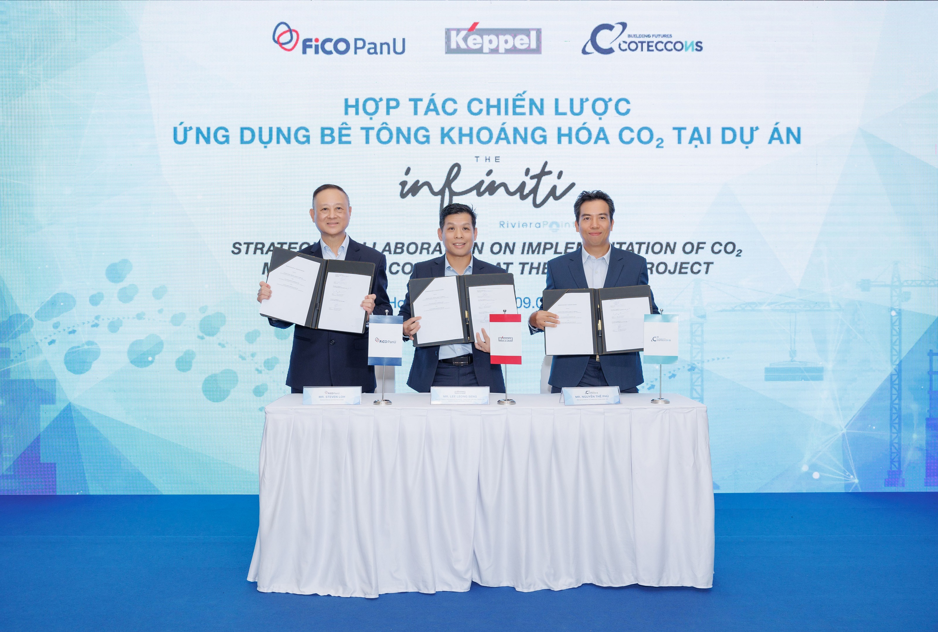 Keppel, FiCO PanU and Coteccon reps signed the MOU