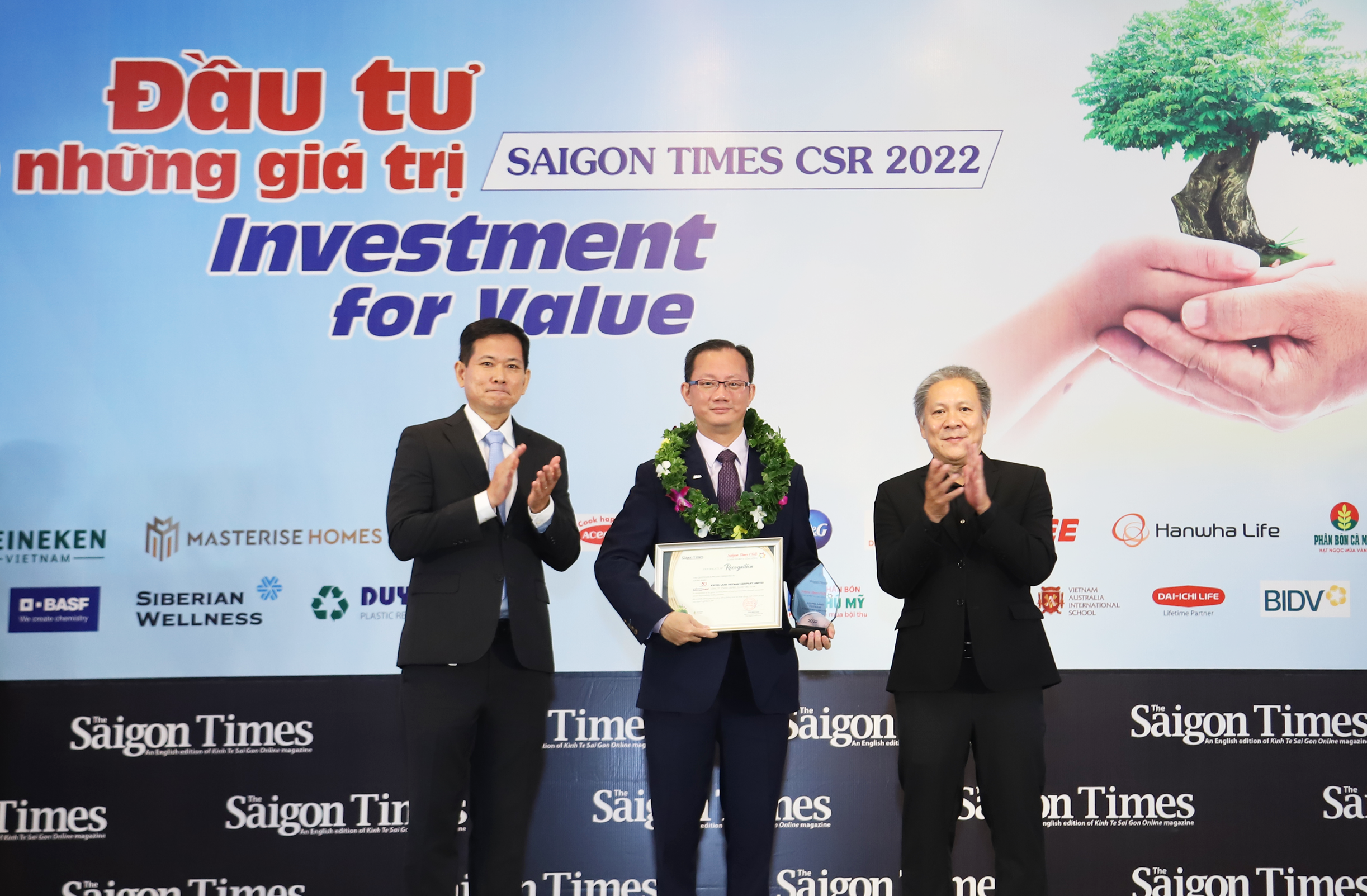 Keppel Land ranked among the Top 40 enterprises at the Saigon Times CSR Merit Ceremony